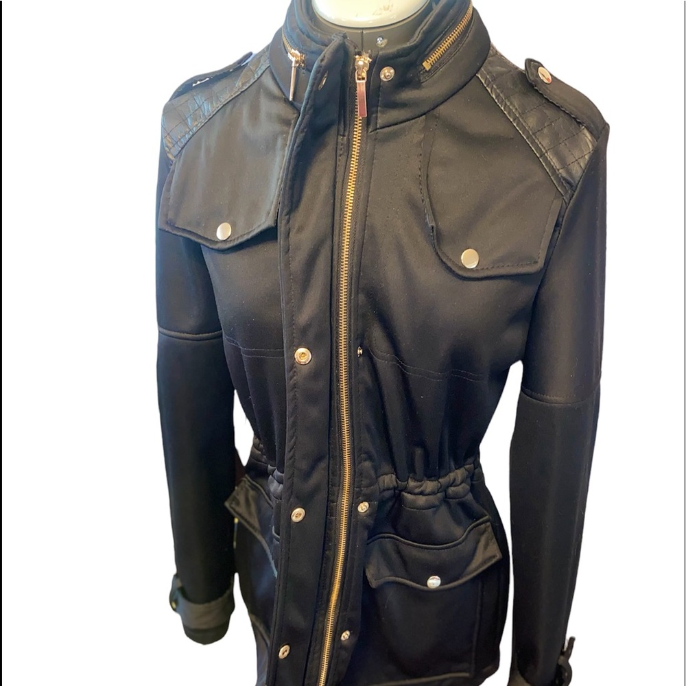 Trendy Trench Coat Military Utility Jacket
